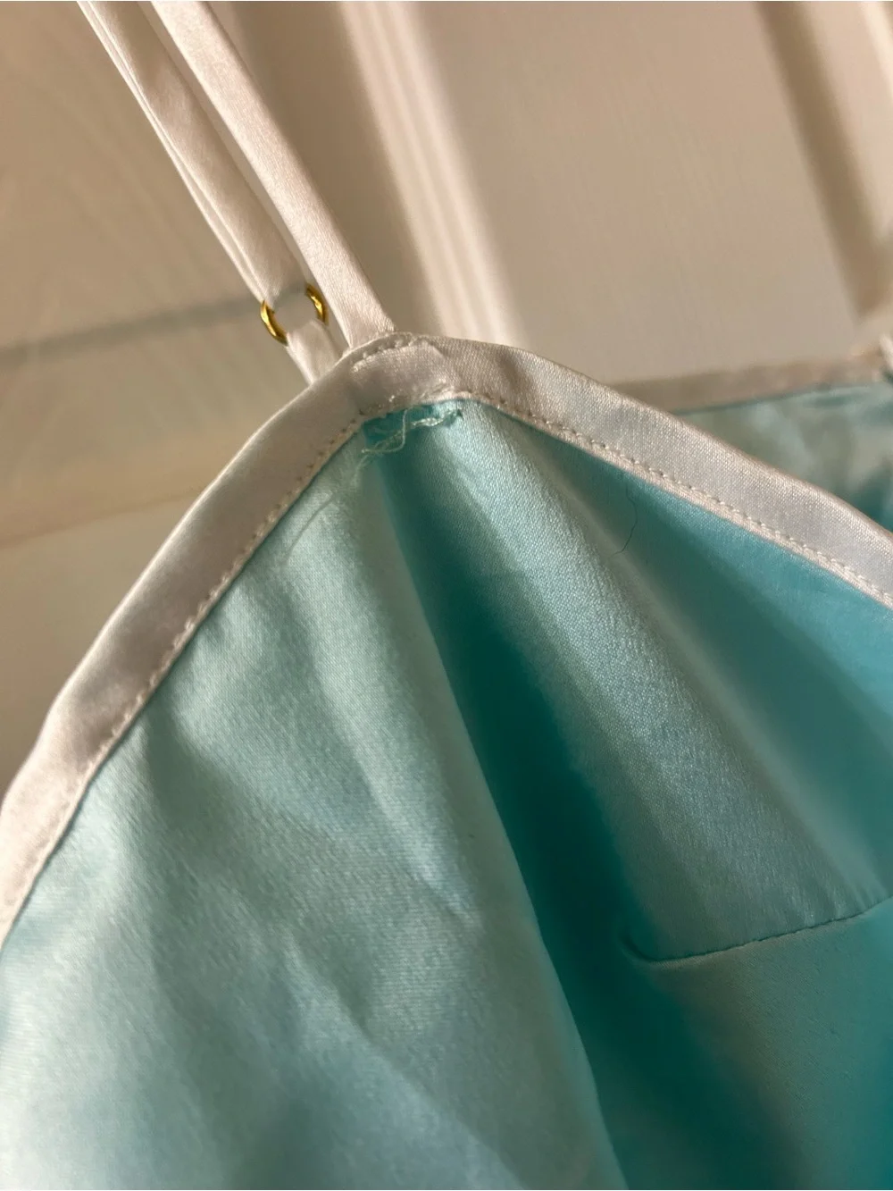 kate spade Light Blue Bow-Front Satin Chemise